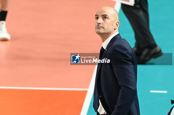 2024-03-21 - Trentino Itas's Head Coach Soli Fabio - CUCINE LUBE CIVITANOVA VS ITAS TRENTINO - CHAMPIONS LEAGUE MEN - VOLLEYBALL