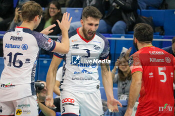 13/11/2024 - JACOPO LARIZZA (POWERVOLLEY MILANO) - ALLIANZ MILANO VS KNACK ROESELARE - CHAMPIONS LEAGUE MEN - VOLLEY