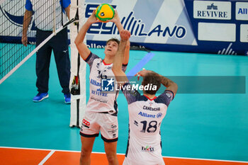 13/11/2024 - PAOLO PORRO (POWERVOLLEY MILANO) - ALLIANZ MILANO VS KNACK ROESELARE - CHAMPIONS LEAGUE MEN - VOLLEY