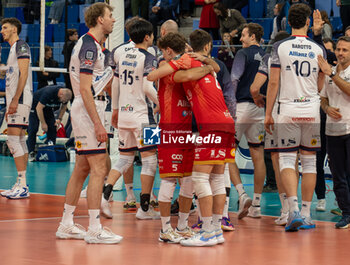 13/11/2024 - MATTEO STAFORINI AND DAMIANO CATANIA (POWERVOLLEY MILANO) - ALLIANZ MILANO VS KNACK ROESELARE - CHAMPIONS LEAGUE MEN - VOLLEY