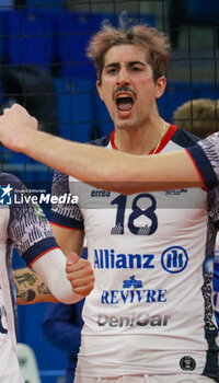 13/11/2024 - EDOARDO CANESCHI (POWERVOLLEY MILANO) - ALLIANZ MILANO VS KNACK ROESELARE - CHAMPIONS LEAGUE MEN - VOLLEY