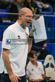 13/11/2024 - COACH ROBERTO PIAZZA (POWERVOLLEY MILANO) - ALLIANZ MILANO VS KNACK ROESELARE - CHAMPIONS LEAGUE MEN - VOLLEY