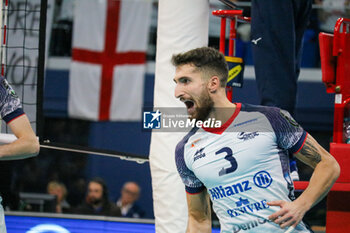 13/11/2024 - JACOPO LARIZZA MONSTER BLOCK (POWERVOLLEY MILANO) - ALLIANZ MILANO VS KNACK ROESELARE - CHAMPIONS LEAGUE MEN - VOLLEY