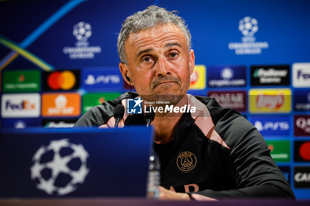 PSG - PRESS CONFERENCE - UEFA CHAMPIONS LEAGUE - SOCCER