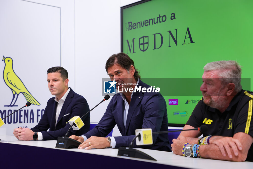 Press Presentation of Modena Calcio's New Coach - ITALIAN SERIE B - SOCCER