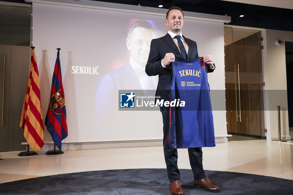 BASKETBALL - PRESENTATION FC BARCELONA NEW COACH ALEKSANDER SEKULIC - EVENTS - BASKETBALL