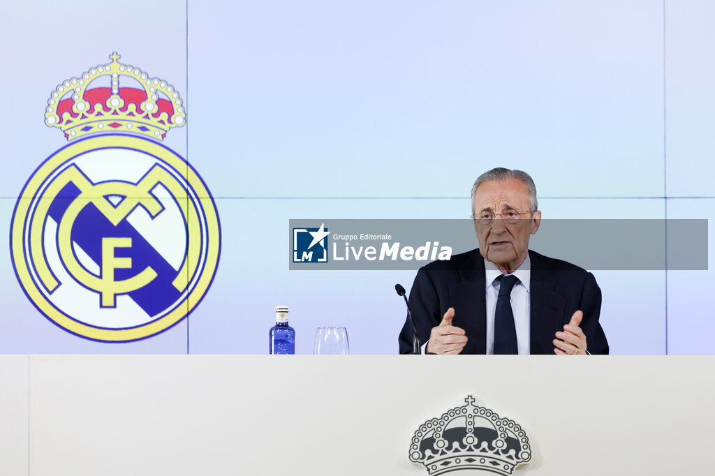 FOOTBALL - FLORENTINO PEREZ PRESS CONFERENCE - OTHER - SOCCER