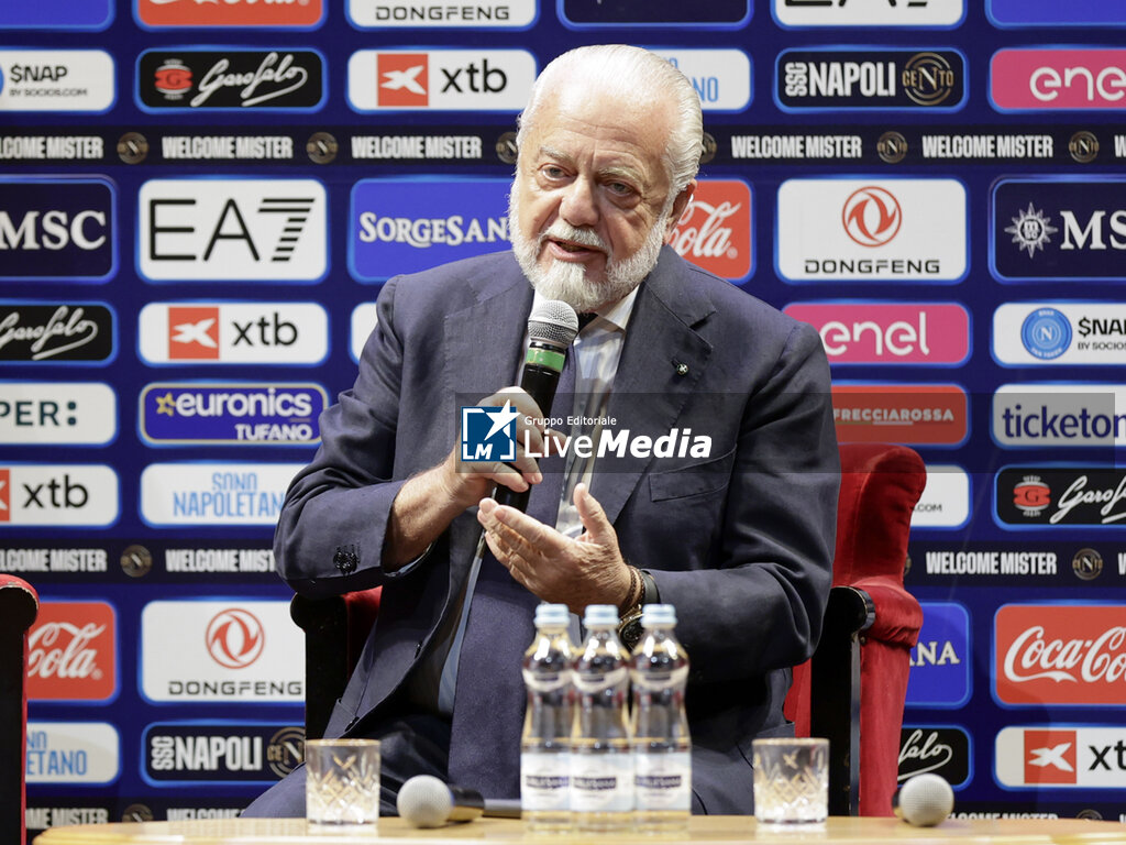 Presentation of SSC Napoli's new head coach Massimiliano Allegri - ITALIAN SERIE A - SOCCER