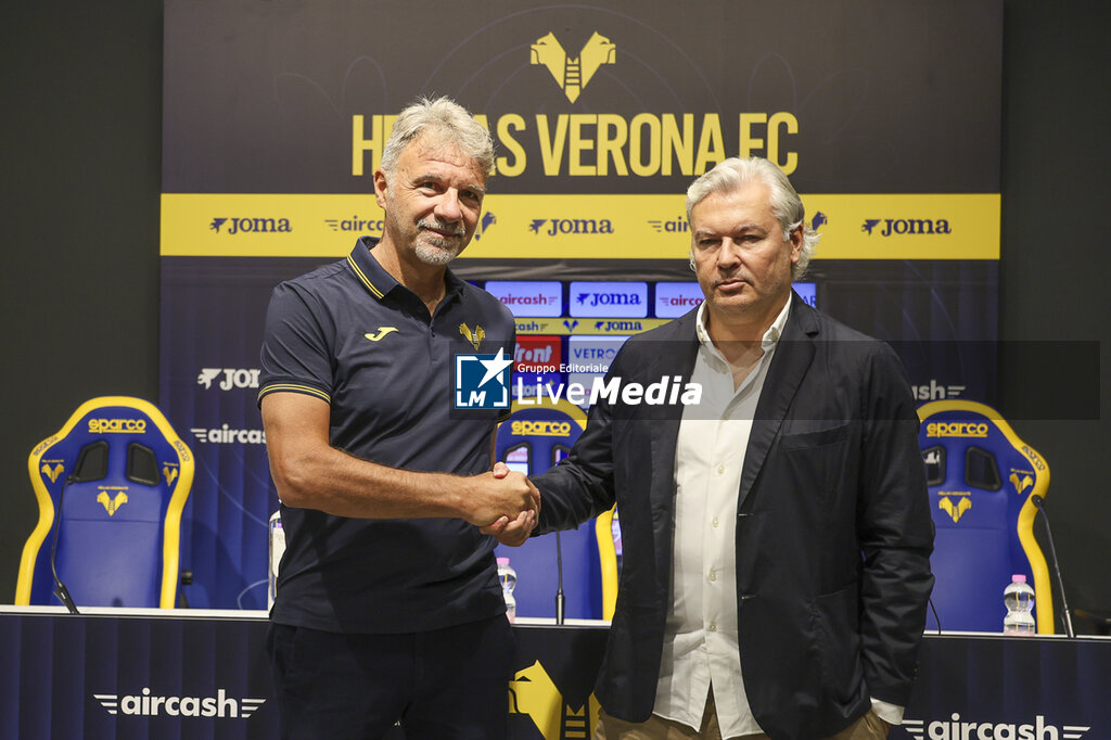Presentation of Marco Baroni, the new coach of Hellas Verona FC - OTHER - SOCCER