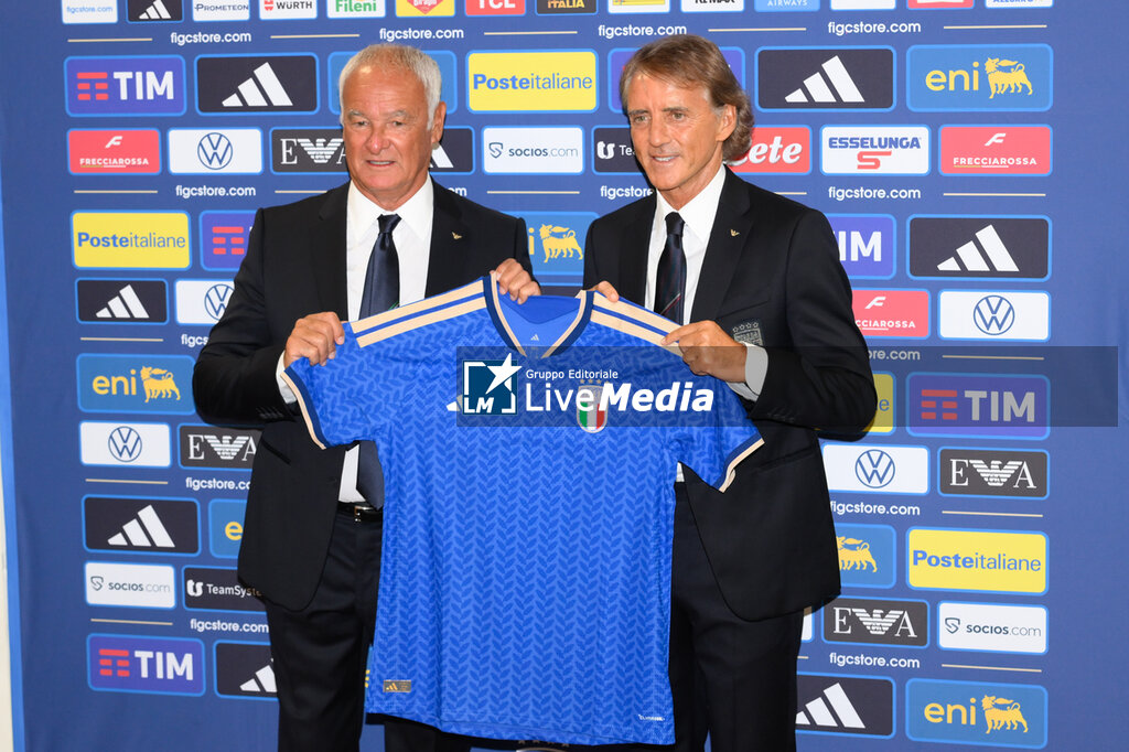 Press conference to present new Italy Head Coach Roberto Mancini and new FIGC Technical Director and Club Italia President Claudio Ranieri - OTHER - SOCCER