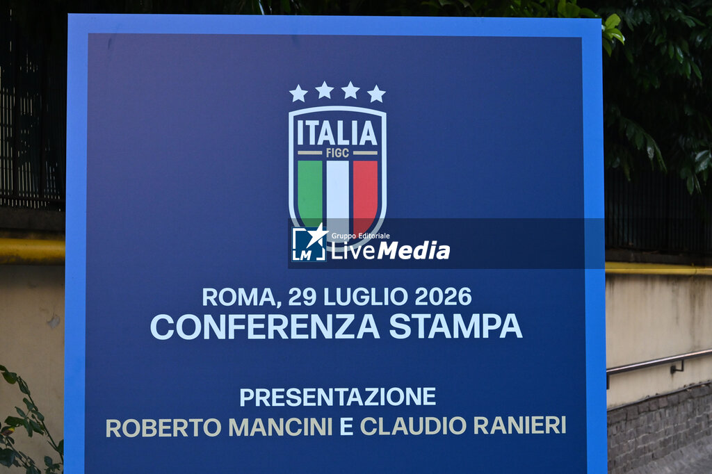 Press conference to present new Italy Head Coach Roberto Mancini and new FIGC Technical Director and Club Italia President Claudio Ranieri - OTHER - SOCCER