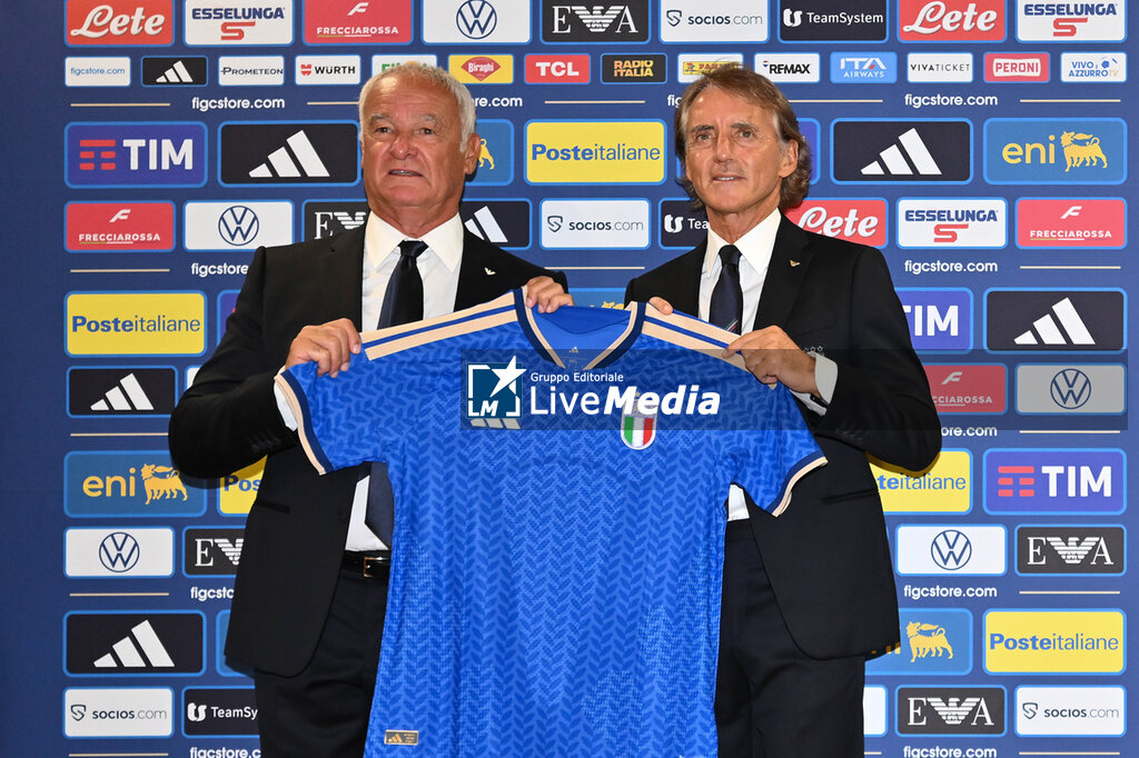 Press conference to present new Italy Head Coach Roberto Mancini and new FIGC Technical Director and Club Italia President Claudio Ranieri - OTHER - SOCCER