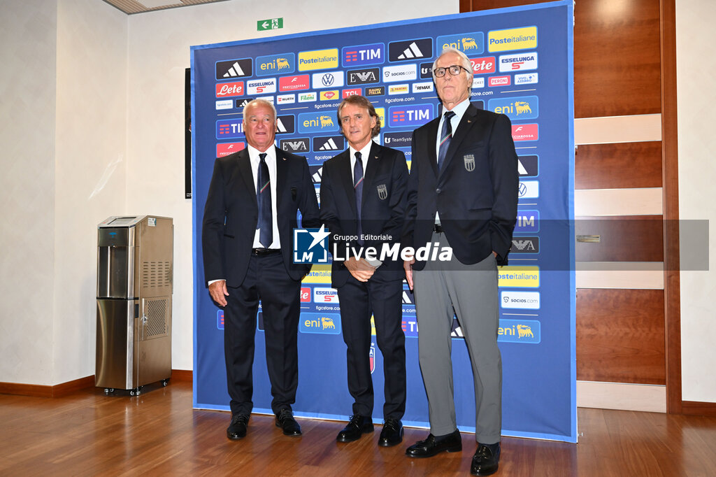 Press conference to present new Italy Head Coach Roberto Mancini and new FIGC Technical Director and Club Italia President Claudio Ranieri - OTHER - SOCCER