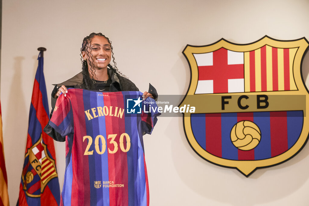 FOOTBALL - PRESENTATION KEROLIN NICOLI IN FC BARCELONA - OTHER - SOCCER