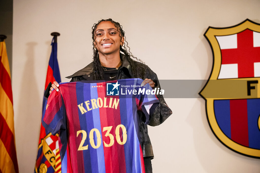 FOOTBALL - PRESENTATION KEROLIN NICOLI IN FC BARCELONA - OTHER - SOCCER