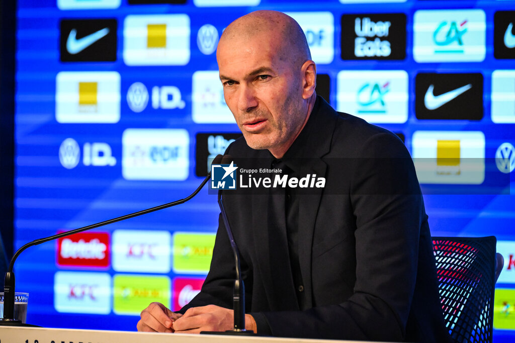 TEAM FRANCE - ZINEDINE ZIDANE - PRESS CONFERENCE - OTHER - SOCCER