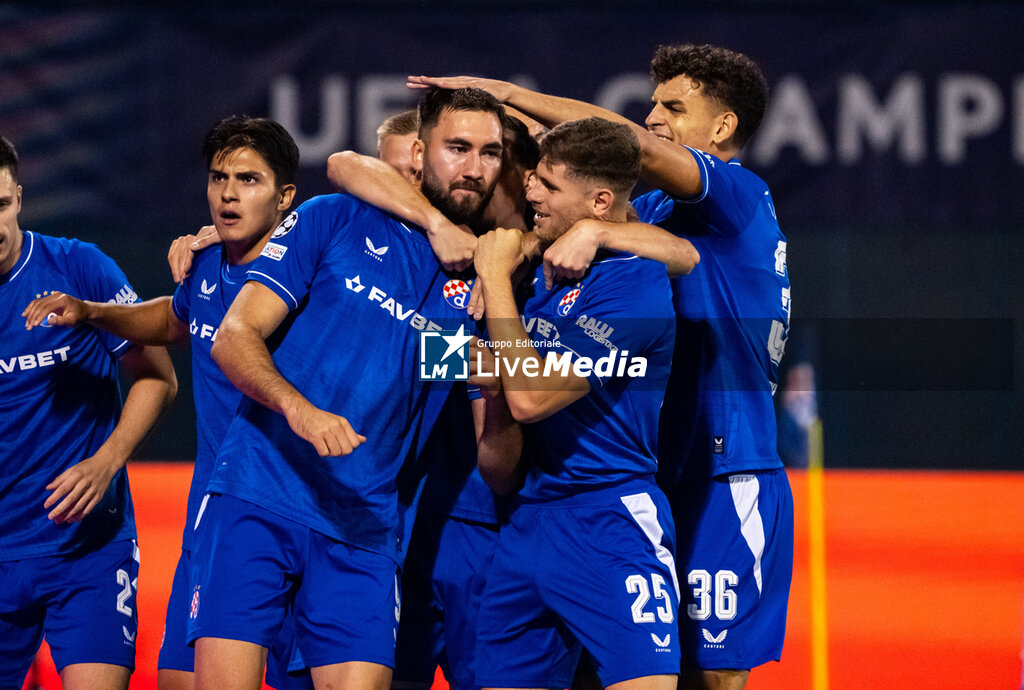 UEFA Champions League 2026/27, 1st leg play-offs - GNK Dinamo (CRO) vs FC Viking (NOR) - UEFA CHAMPIONS LEAGUE - SOCCER