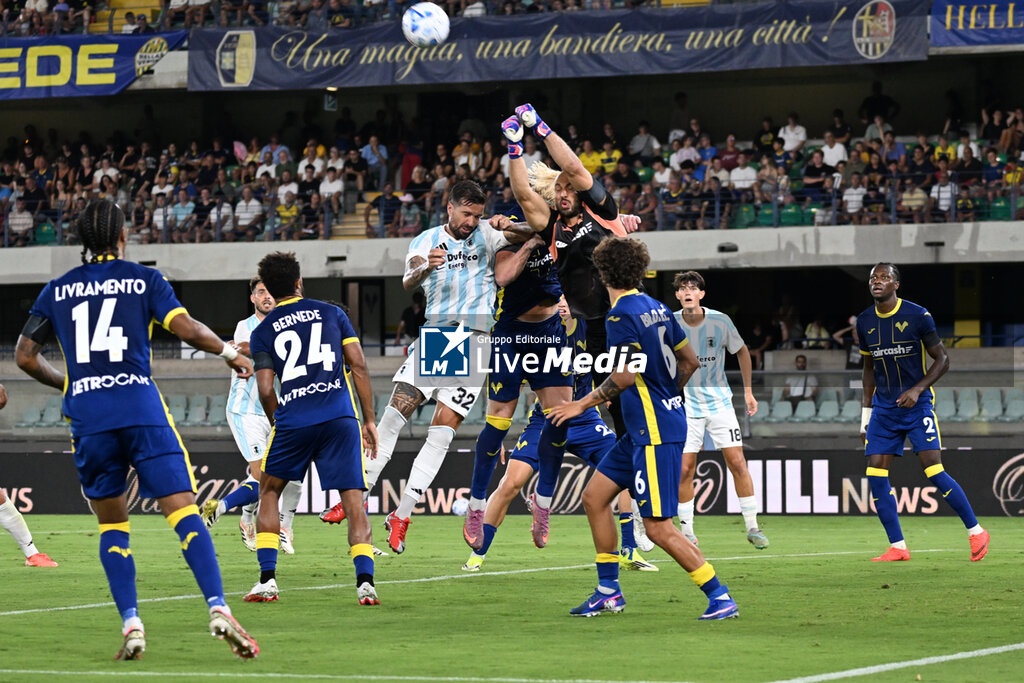 Hellas Verona FC vs Virtus Entella - ITALIAN CUP - SOCCER