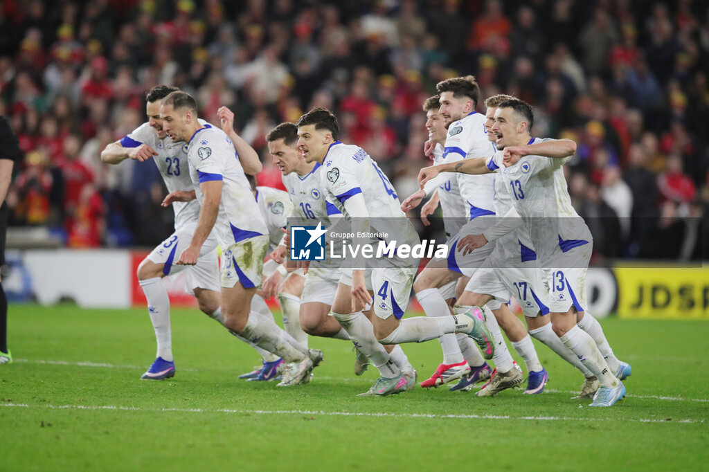 QUALIFIERS - WALES vs BOSNIA HERZEGOVINA - FIFA WORLD CUP - SOCCER