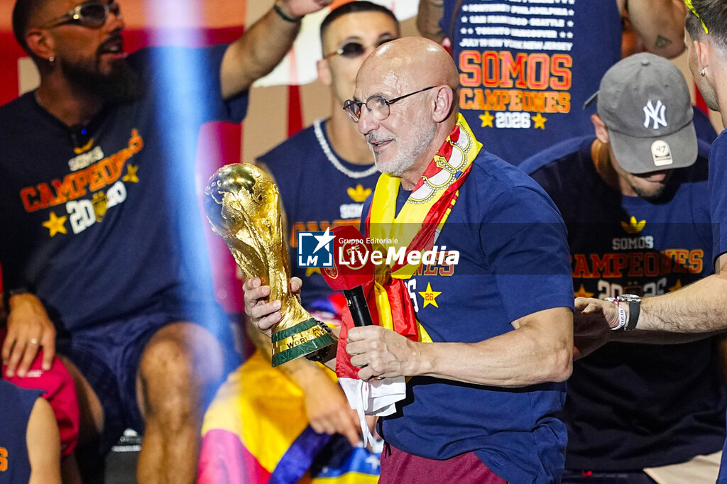 FOOTBALL - SPAIN CELEBRATES WORLD CUP 2026 TITLE - FIFA WORLD CUP - SOCCER