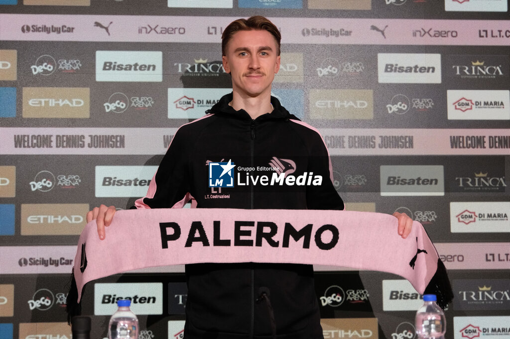 Palermo FC - Presentation of new signing Dennis Johnsen - ITALIAN SERIE B - SOCCER