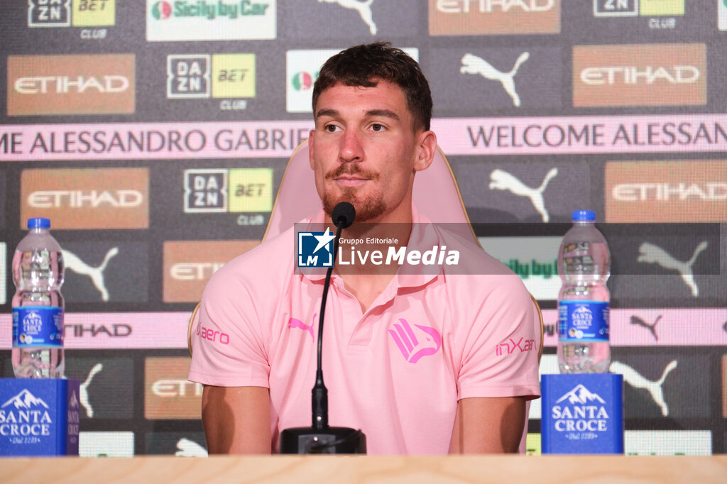 Palermo CFA - Presentation of new signing Alessandro Gabrielloni - ITALIAN SERIE B - SOCCER