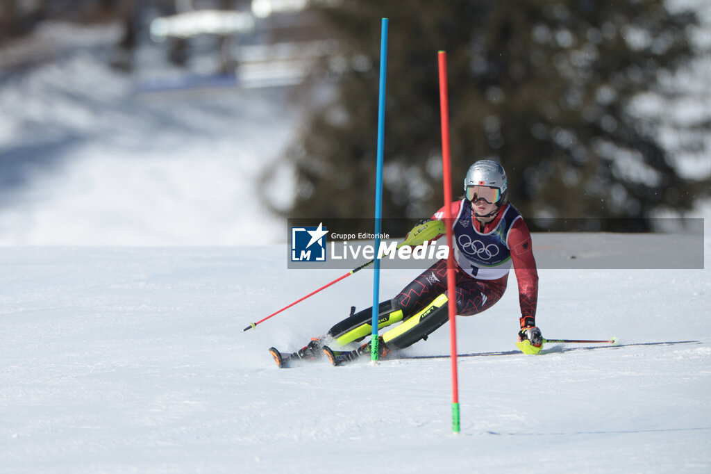 Alpine Skiing Women's Slalom - Run 1 - OLYMPIC WINTER GAMES MILANO-CORTINA 2026 - OLYMPIC GAMES