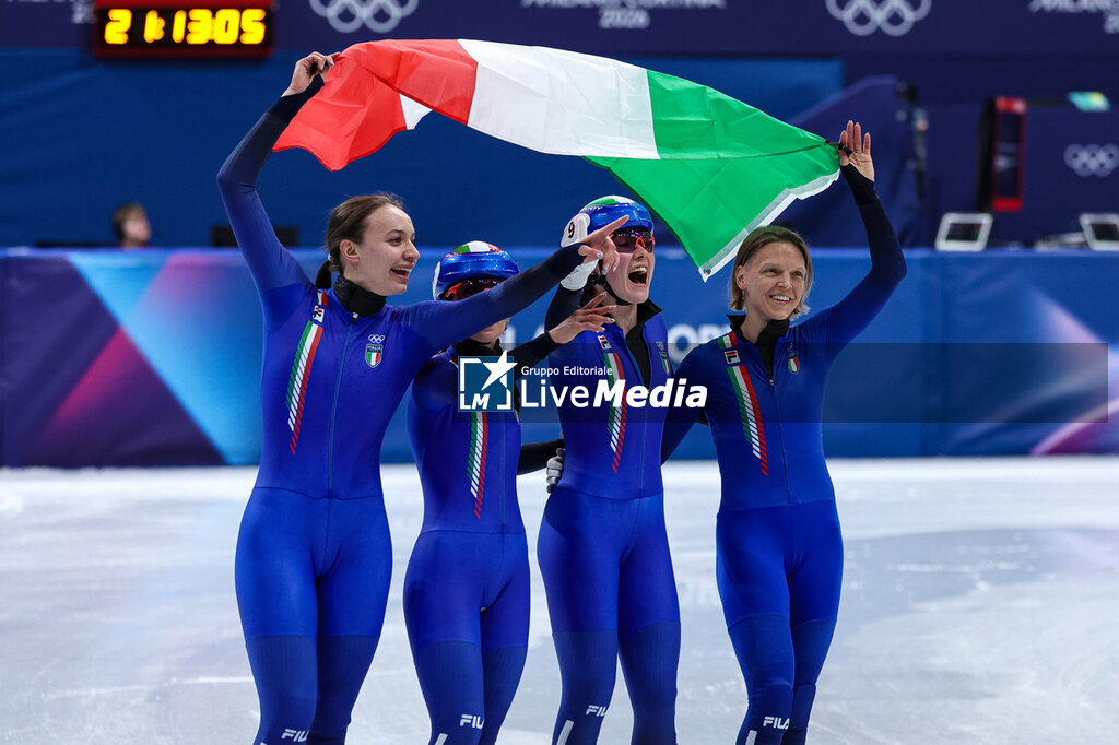 Short Track Speed Skating Women's 3000m Relay Finals - OLYMPIC WINTER GAMES MILANO-CORTINA 2026 - OLYMPIC GAMES