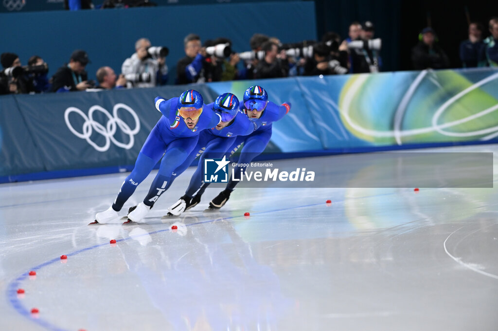 Speed Skating Men's Team Pursuit - Final A - OLYMPIC WINTER GAMES MILANO-CORTINA 2026 - OLYMPIC GAMES