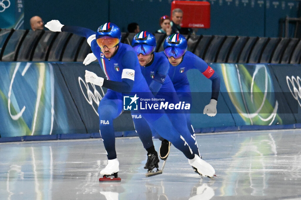 Speed Skating Men's Team Pursuit - Final A - OLYMPIC WINTER GAMES MILANO-CORTINA 2026 - OLYMPIC GAMES