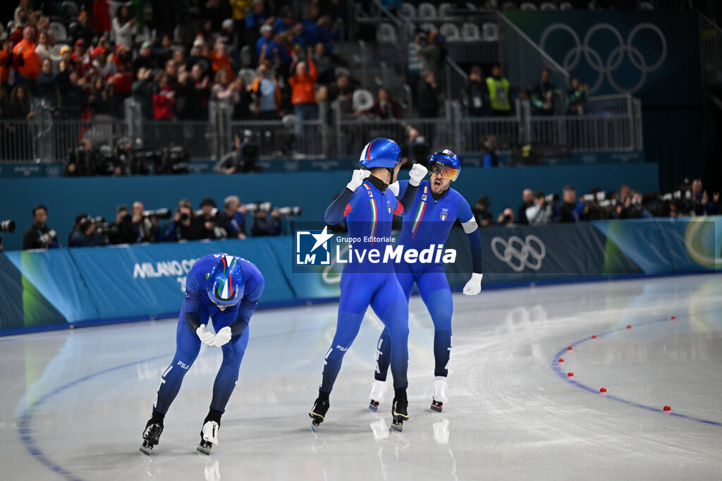 Speed Skating Men's Team Pursuit - Final A - OLYMPIC WINTER GAMES MILANO-CORTINA 2026 - OLYMPIC GAMES