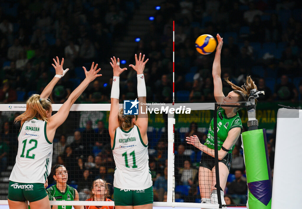 Megabox group Vallefoglia vs Panathinaikos Athens - CHALLENGE CUP WOMEN - VOLLEYBALL