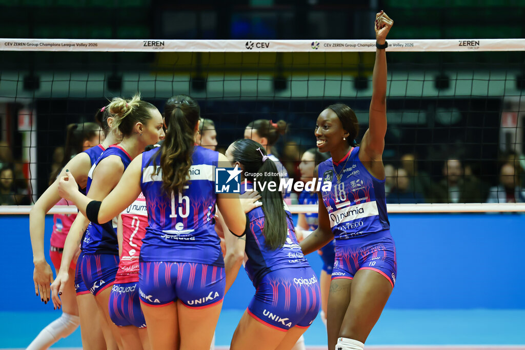 Numia Vero Volley Milano vs OK Zeleznicar Lajkovac - CHAMPIONS LEAGUE WOMEN - VOLLEYBALL