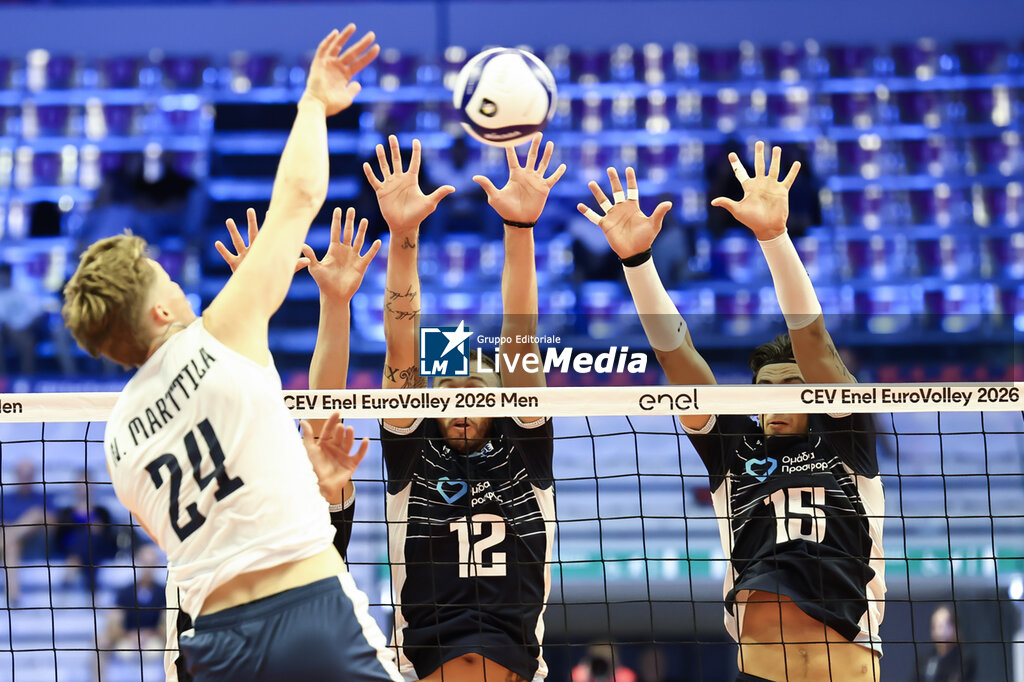 Finland vs Greece - CEV EUROVOLLEY MEN - VOLLEYBALL