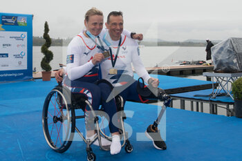 2021-04-11 - Perle Bouge, Christophe Lavigne (FRA) bronze medal, PR2 Mixed Double Sculls - CAMPIONATI EUROPEI CANOTTAGGIO 2021 - ROWING - OTHER SPORTS