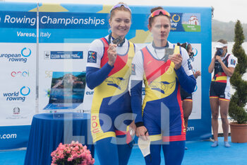 2021-04-11 - Adriana Ailincai, Iuliana Buhus (ROU) silver medal, Women's Pair - CAMPIONATI EUROPEI CANOTTAGGIO 2021 - ROWING - OTHER SPORTS