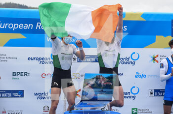 2021-04-11 - Fintan Mccarthy, Paul O'donovan (IRL), gold medal, Lightweight Men's Double Sculls - CAMPIONATI EUROPEI CANOTTAGGIO 2021 - ROWING - OTHER SPORTS