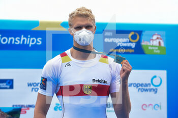 2021-04-11 - Oliver Zeidler (GER), gold medal, Men's Single Sculls - CAMPIONATI EUROPEI CANOTTAGGIO 2021 - ROWING - OTHER SPORTS