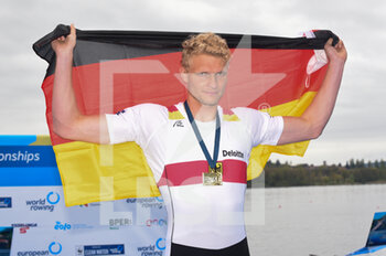 2021-04-11 - Oliver Zeidler (GER), gold medal, Men's Single Sculls - CAMPIONATI EUROPEI CANOTTAGGIO 2021 - ROWING - OTHER SPORTS