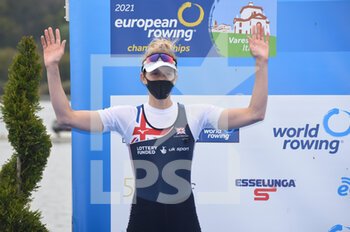 2021-04-11 - Victoria Thornley (GBR), silver medal, Women's Single Sculls - CAMPIONATI EUROPEI CANOTTAGGIO 2021 - ROWING - OTHER SPORTS