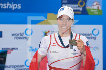 2021-04-11 - Jeannine Gmelin (SUI), bronze medal, Women's Single Sculls - CAMPIONATI EUROPEI CANOTTAGGIO 2021 - ROWING - OTHER SPORTS