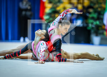 2020-10-10 - Maurelli Alessia of Italy Group and Martina Centofanti of Italy Group during the Serie A 2020 round 3° at the PalaBancoDesio, Desio, Italy on October 11, 2020 - Photo Fabrizio Carabelli - GINNASTICA RITMICA - CAMPIONATO NAZIONALE SERIE A - GYMNASTICS - OTHER SPORTS
