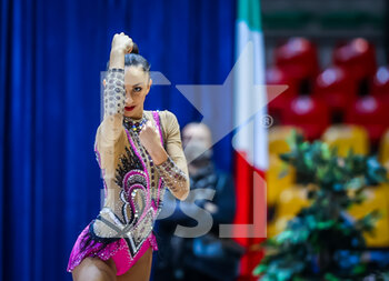 2020-10-10 - Mogurean Daniela of Italy Group during the Serie A 2020 round 3° at the PalaBancoDesio, Desio, Italy on October 11, 2020 - Photo Fabrizio Carabelli - GINNASTICA RITMICA - CAMPIONATO NAZIONALE SERIE A - GYMNASTICS - OTHER SPORTS