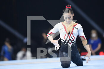 2021-04-23 - Kim Bui on floor with the new full-body on floor (Germany) - EUROPEI DI GINNASTICA ARTISTICA 2021 - FINALE AA - GYMNASTICS - OTHER SPORTS