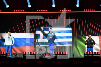 2021-04-24 - Still rings medal ceremony
1) PETROUNIAS Eleftherios (Greece)
2) NAGORNYY Nikita (Russia)
3) MARESCA Salvatore (Italy)

 - GINNASTICA ARTISTICA - EUROPEI - FINALE ATTREZZI - GYMNASTICS - OTHER SPORTS