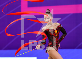 2021-05-29 - Averina Arina (RUS) during the Rhythmic Gymnastics FIG World Cup 2021 Pesaro at Vitrifrigo Arena, Pesaro, Italy on May 29, 2021 - Photo FCI / Fabrizio Carabelli - RHYTHMIC GYMNASTICS WORLD CUP 2021 - GYMNASTICS - OTHER SPORTS