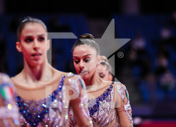 2021-05-29 - Duranti Agnese of Italy Group during the Rhythmic Gymnastics FIG World Cup 2021 Pesaro at Vitrifrigo Arena, Pesaro, Italy on May 29, 2021 - Photo FCI / Fabrizio Carabelli - RHYTHMIC GYMNASTICS WORLD CUP 2021 - GYMNASTICS - OTHER SPORTS