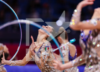 2021-05-30 - Duranti Agnese of Italy Group during the Rhythmic Gymnastics FIG World Cup 2021 Pesaro at Vitrifrigo Arena, Pesaro, Italy on May 30, 2021 - Photo FCI / Fabrizio Carabelli - RHYTHMIC GYMNASTICS WORLD CUP 2021 - GYMNASTICS - OTHER SPORTS