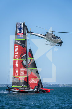 2020-12-15 - Emirates team New Zealand during Official practice ahead of the Prada Christmas Cup on dÃ©cember 15 2020, Auckland, New Zealand. Photo: Chris Cameron / DPPI - CHRISTMAS CUP 2020 - PRADA OFFICIAL PRACTICE - SAILING - OTHER SPORTS