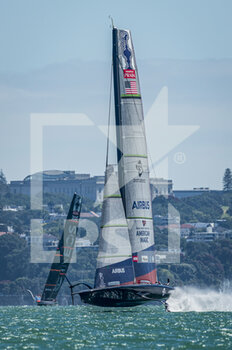2020-12-16 - American Magic and INEOS Team UK, Race two during the Prada America's Cup World Series Auckland Race Day One, on december 17 2020, Auckland, New Zealand. Photo: Chris Cameron / DPPI - PRADA AMERICA'S CUP WORLD SERIES 2020 & PRADA CHRISTMAS RACE 2020 - SAILING - OTHER SPORTS